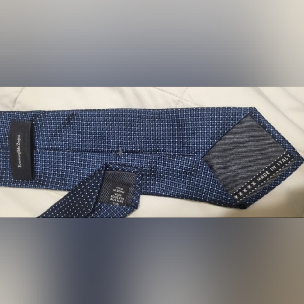 E. Zegna Silk Tie